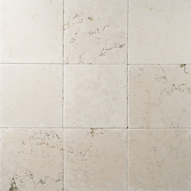 Bianco Perlino Marble 12x12 Roman Tile