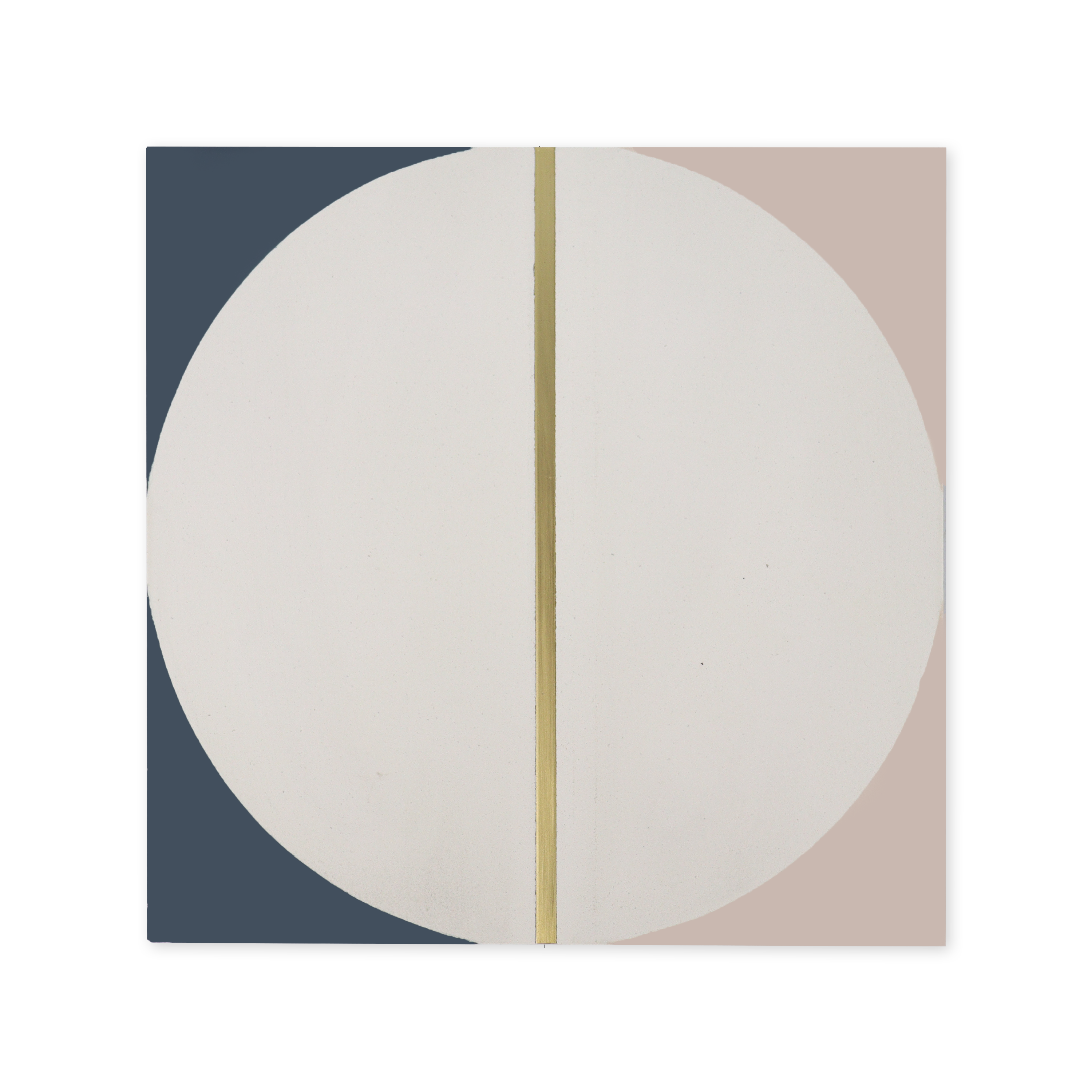 Mezza Luna® Cement Tile with Brass Inlay