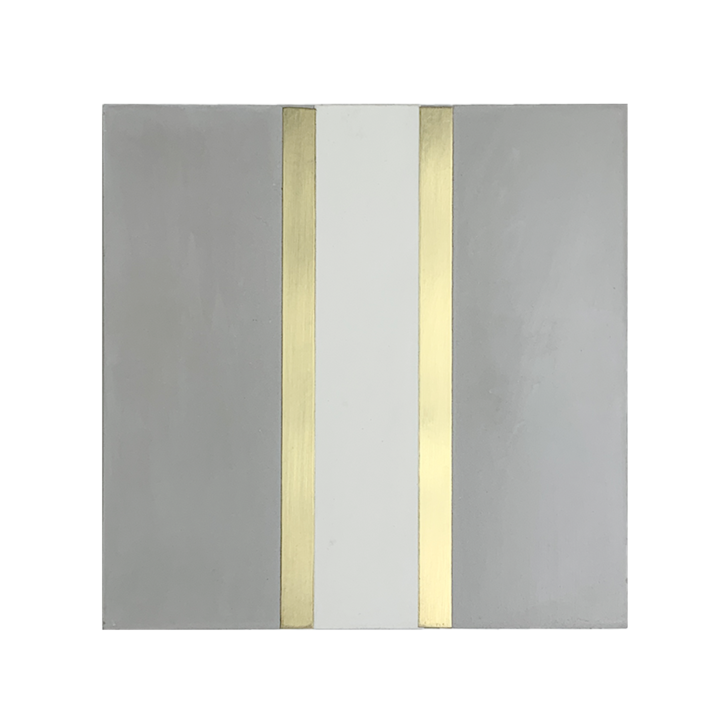 Linea® Grey Cement Tile with Brass Inlay