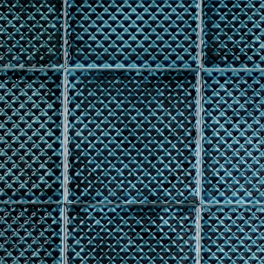 Serpente 4x4 Sapphire Blue Ceramic Tile