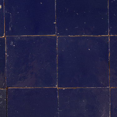 Handmade Moroccan Zellige 4x4 Royal Blue Terracotta Tile