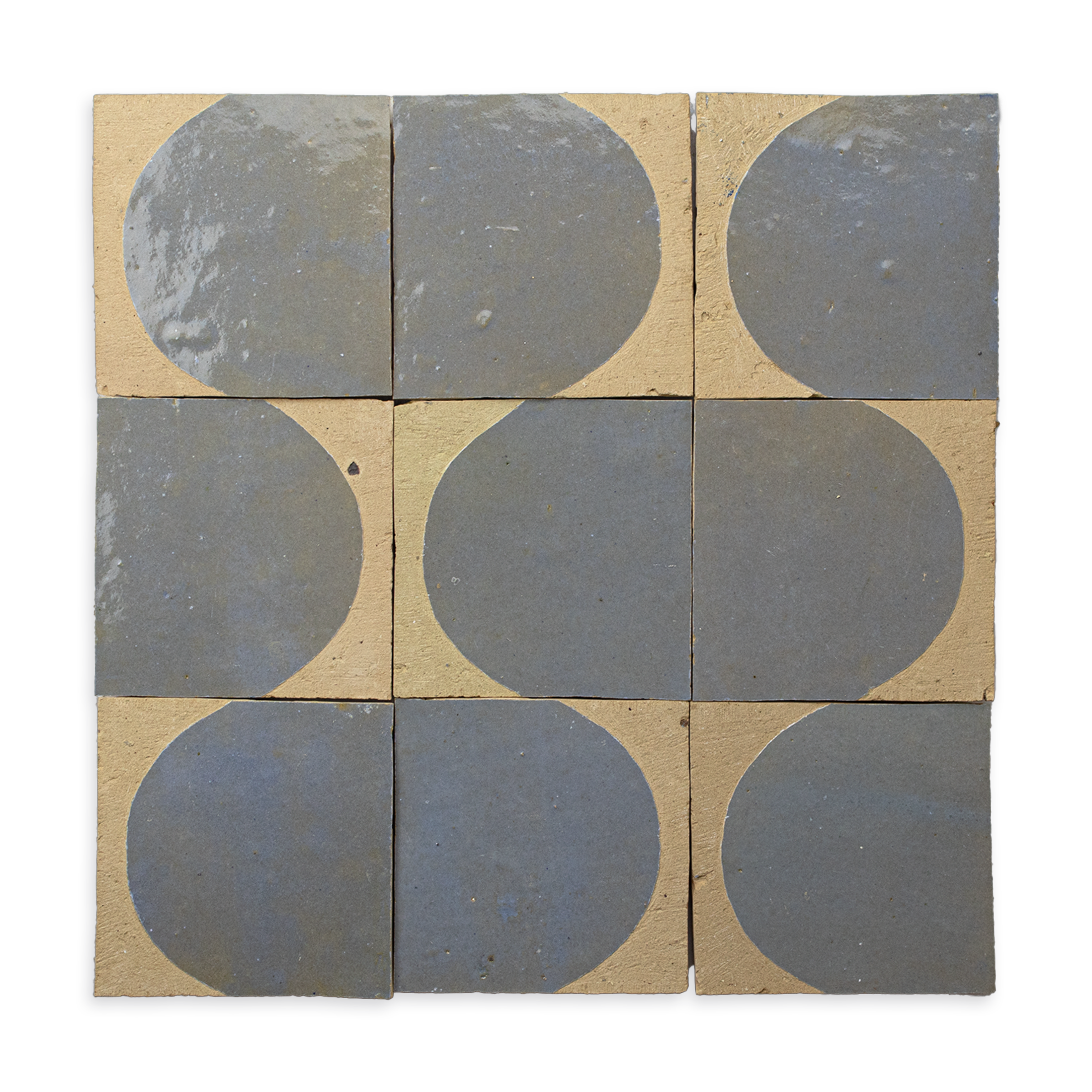 Baroque Arch 4x4 Rusted Grey Zellige Tile