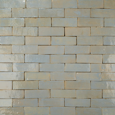 Handmade Moroccan Zellige 2x6 Rusted Grey Bejmat Terracotta Tile