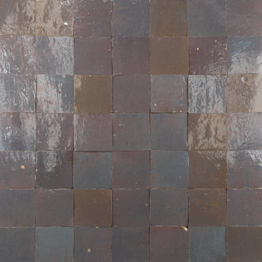 Handmade Moroccan Zellige 4x4 Rotten Plum Terracotta Tile