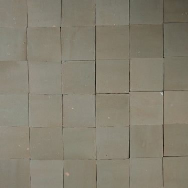 Handmade Moroccan Zellige 4x4 Pale Stone Terracotta Tile