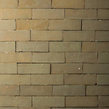 Handmade Moroccan Zellige 2x6 Pale Stone Bejmat Terracotta Tile
