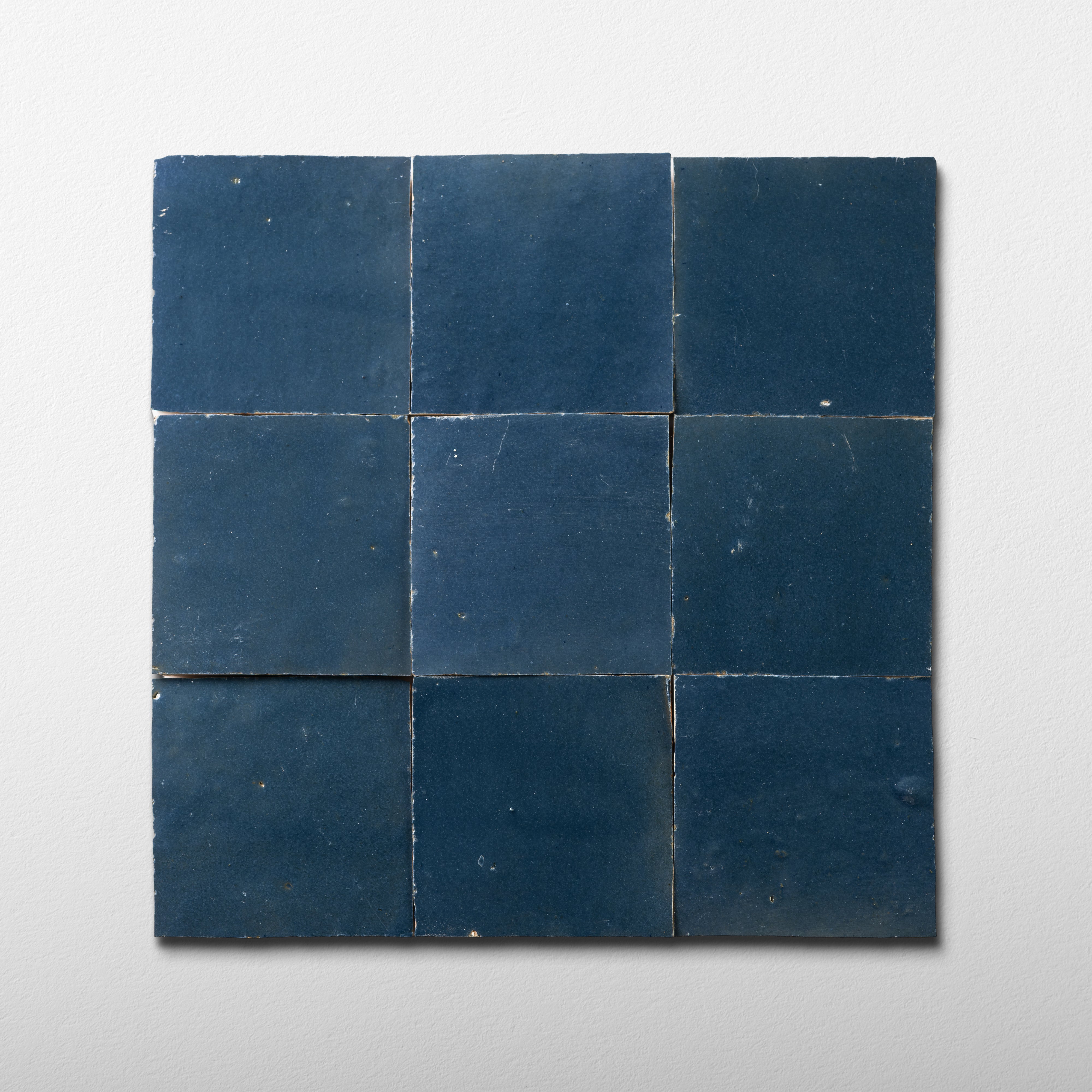 Handmade Moroccan Zellige 4x4 Aegean Blue Terracotta Tile – Tiles