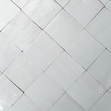 Handmade Moroccan Zellige 4x4 Sky Blue Terracotta Tile