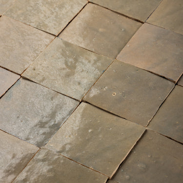 Handmade Moroccan Zellige 4x4 Mellow Rum Terracotta Tile