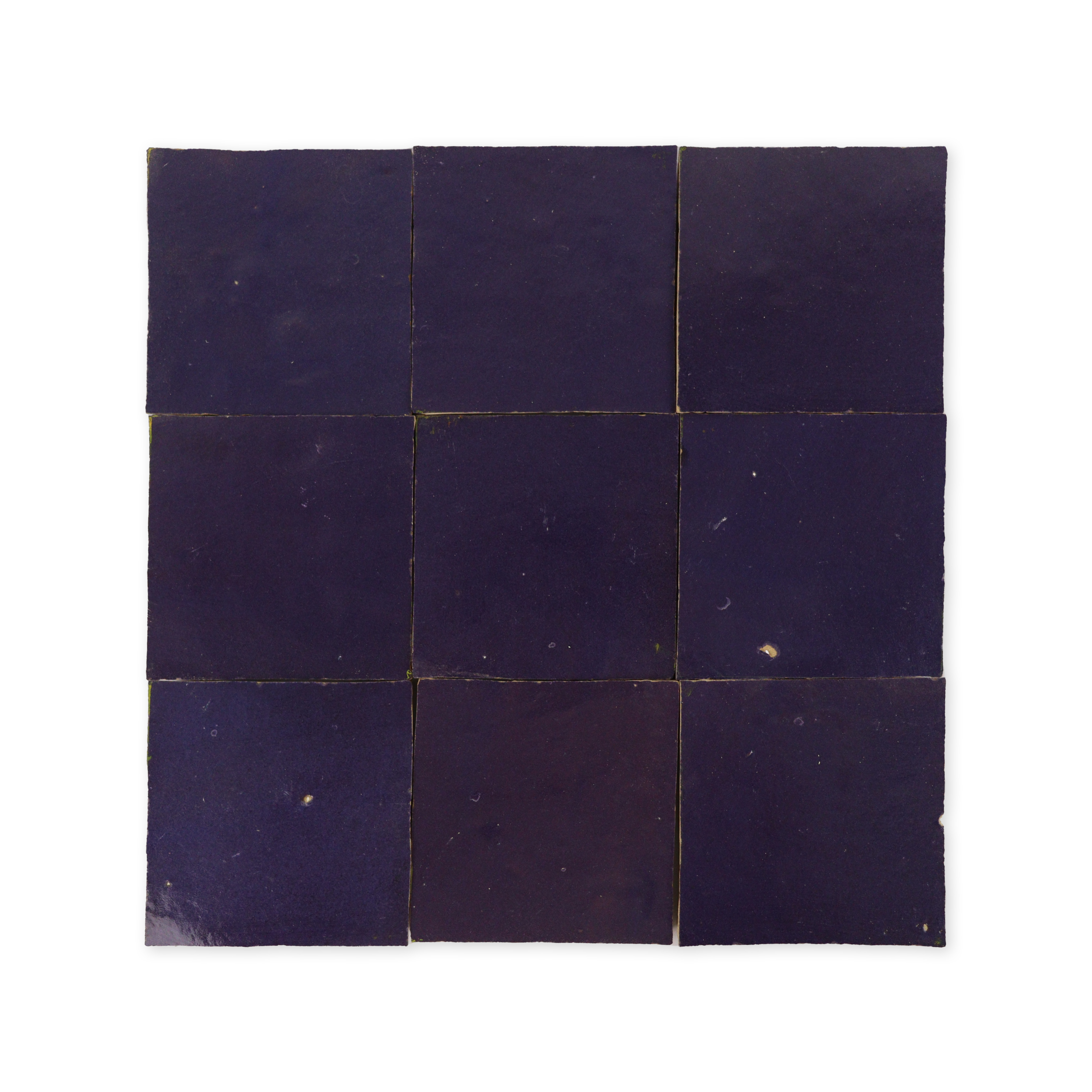 Handmade Moroccan Zellige 4x4 Purple Fig Terracotta Tile
