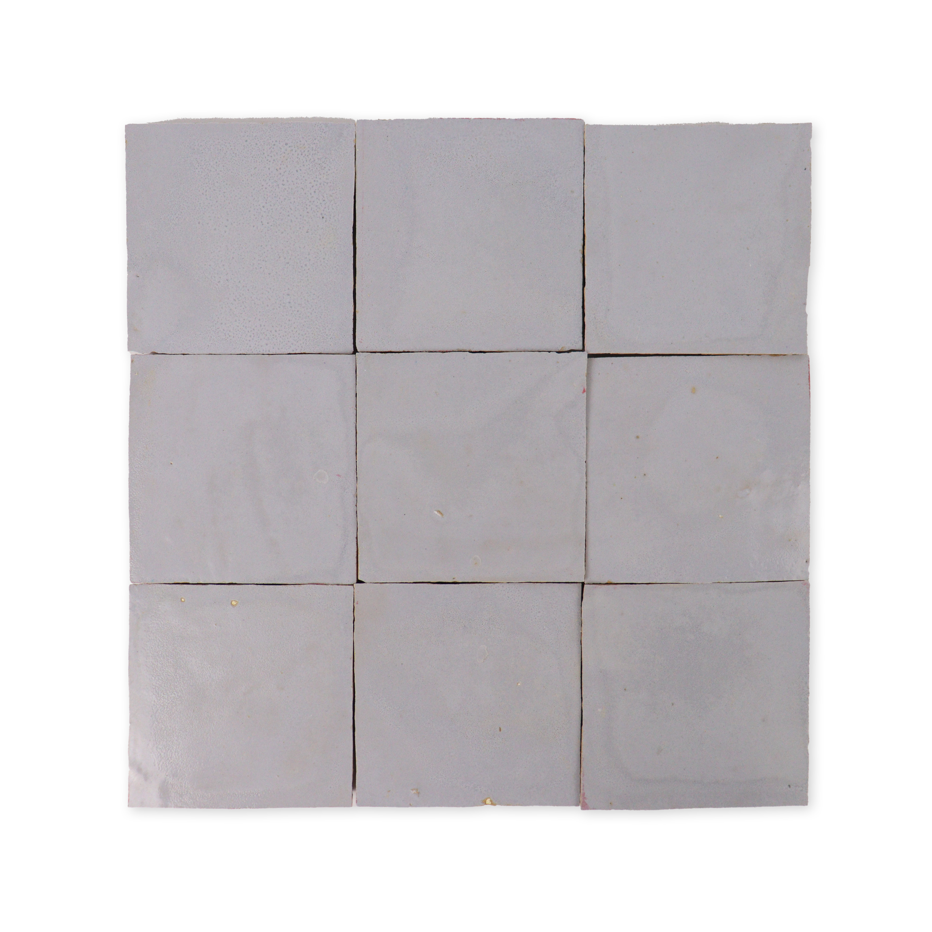 Handmade Moroccan Zellige 4x4 Seal Grey Terracotta Tile