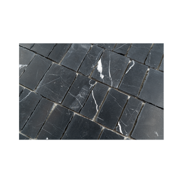Piano Nero Marquina Marble Honed Mosaic Tile