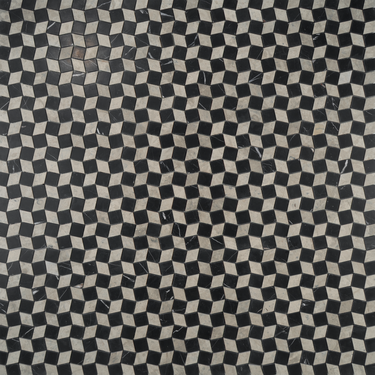 Mosaico Piazza Tala Grey with Nero Marquina Marble Honed Mosaic Tile