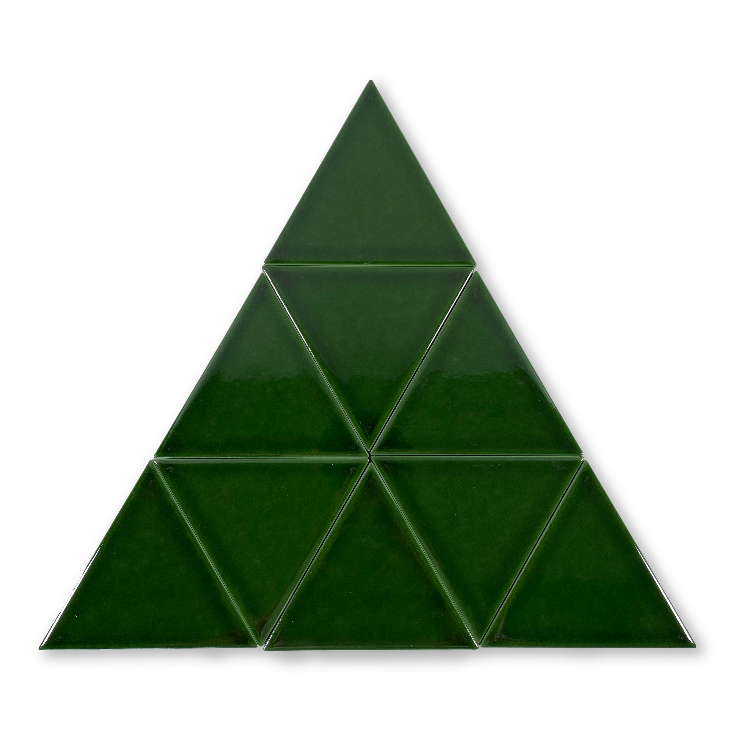 Jade Green Triangle Glossy Subway Tile