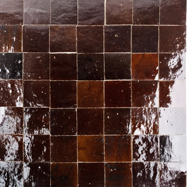 Handmade Moroccan Zellige 4x4 Bitter Terracotta Tile