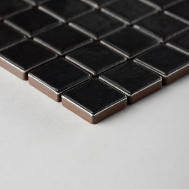 Quadrati Mezzo | Limousine Leather 1x1" Square Matte Mosaic Tile