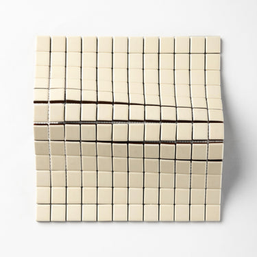 Quadrati Mezzo | Antique White 1x1" Square Matte Mosaic Tile
