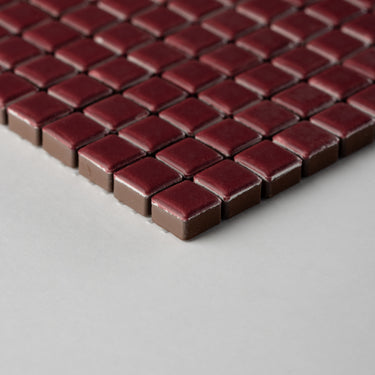 Quadrati Piccoli | Cranberry 1/2x1/2" Square Matte Mosaic Tile
