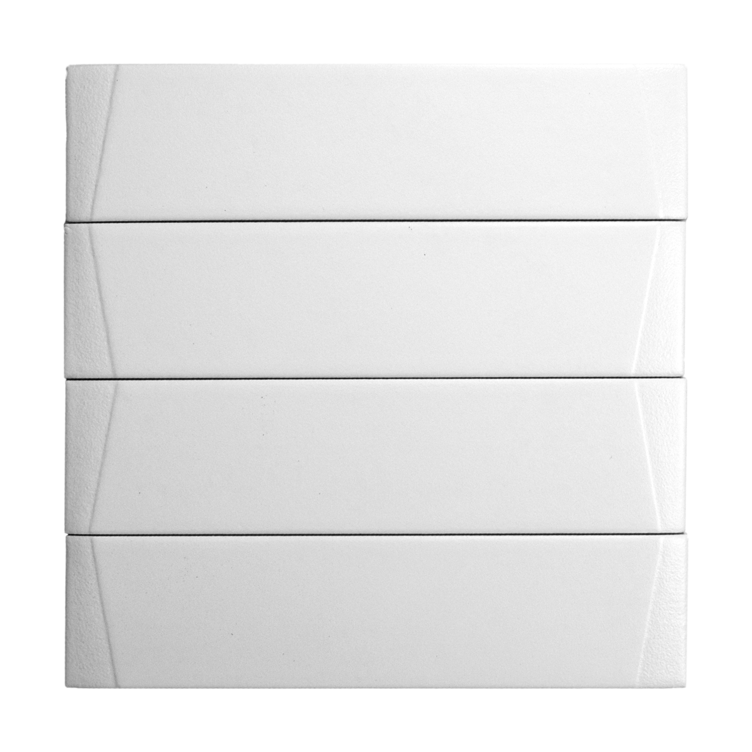 Arcuato Swan White Matte Ceramic Tile