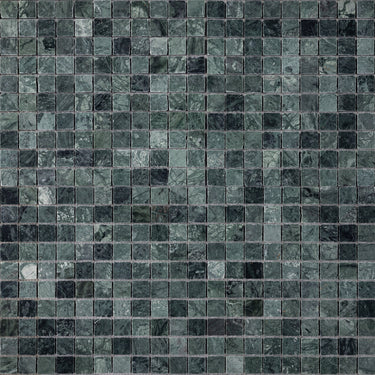 Verde Alpi 1x1 Roman Marble Mosaic Tile