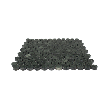 Moneta 1" Verde Alpi Marble Honed Mosaic Tile