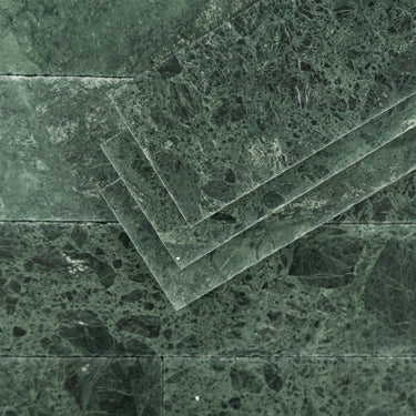 Verde Alpi Marble 3x12 Roman Tile