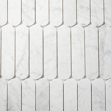 Capsule Bianco Carrara Marble Honed Mosaic Tile