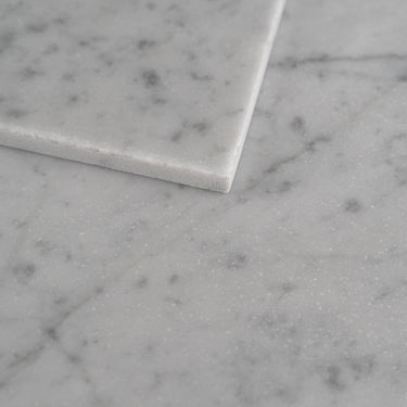 Bianco Carrara Marble 12x12 Roman Tile