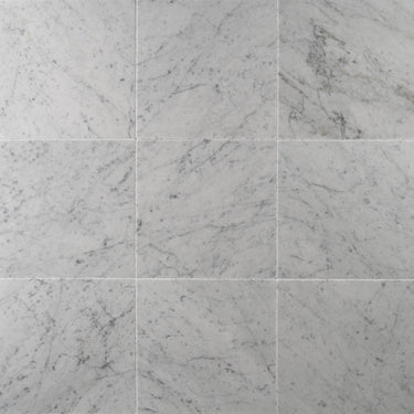 Bianco Carrara Marble 12x12 Roman Tile
