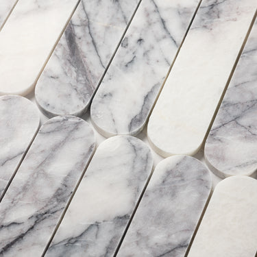 Capsule Lilac Marble Honed Mosaic Tile