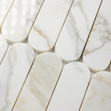 Capsule Calacata Gold Marble Polished Mosaic Tile