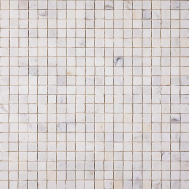 Calacatta Gold 1x1 Roman Marble Mosaic Tile