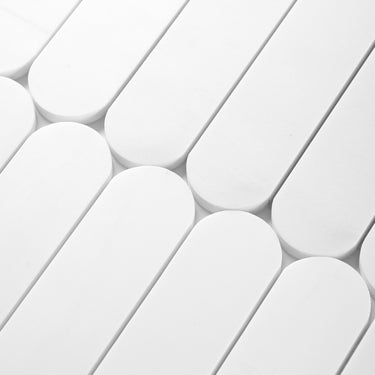 Capsule Bianco Dolomite Marble Honed Mosaic Tile