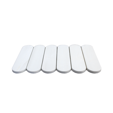 Capsule Bianco Dolomite Marble Honed Mosaic Tile