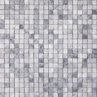 Bardiglio Scuro 1x1 Roman Marble Mosaic Tile