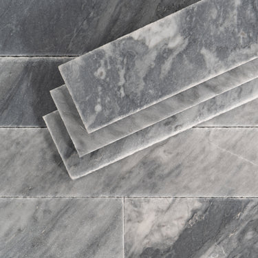 Bardiglio Scuro Marble 3x12 Roman Tile