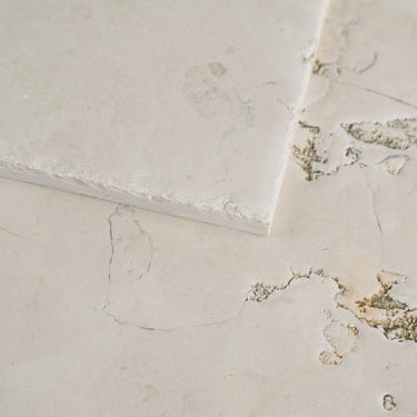 Bianco Perlino Marble 12x12 Roman Tile
