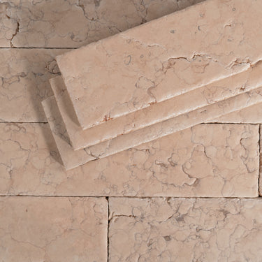 Rosa Perlino Marble 3x12 Roman Tile