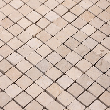 Thala Beige 1x1 Roman Marble Mosaic Tile