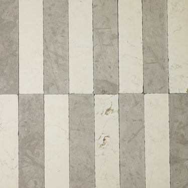 Tala Grey X Bianco Perlino 3x12 Roman Checker Tile