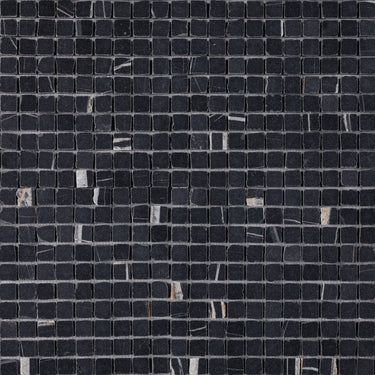 Nero Dorato 1x1 Marble Mosaic Tile