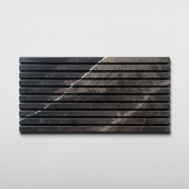 Bronze Fantasy Marble 12x24 Honed Grooved Field Tile