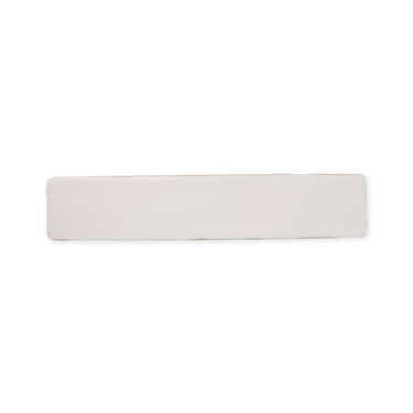 Handmade 2x10 Cotton White Matte Undulated Subway Tile