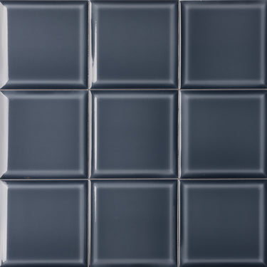 6x6 Block Midnight Blue Bevelled Ceramic tile