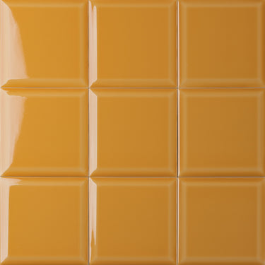 6x6 Block Goldenrod Bevelled Ceramic tile