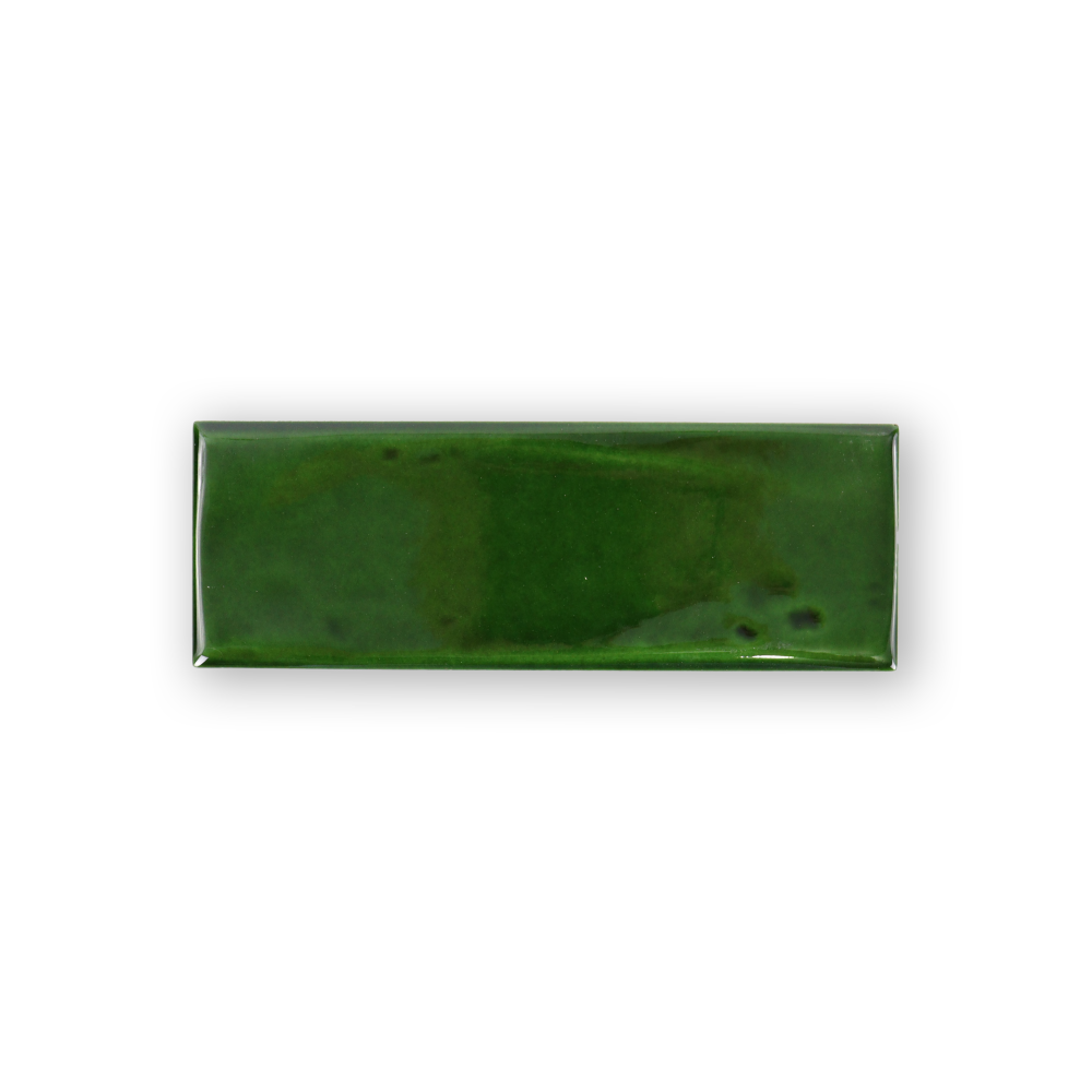 Jade Tiling Handmade 3x8 Jade Green Glossy Undulated Subway Tile – Tiles of Lucca