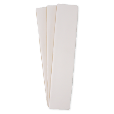 Handmade 2x10 Cotton White Matte Undulated Subway Tile