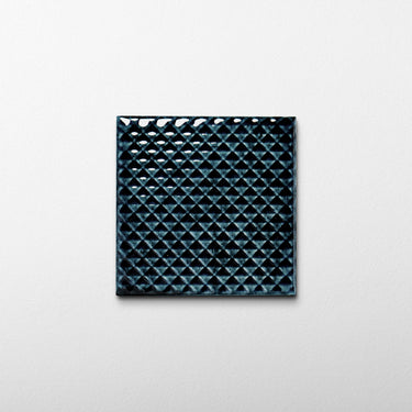 Serpente 4x4 Sapphire Blue Ceramic Tile