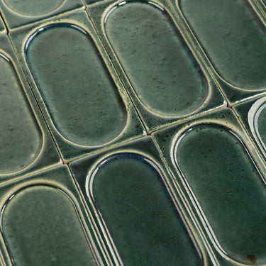 Arco Deep Water 3x6 Glossy Stoneware Tile