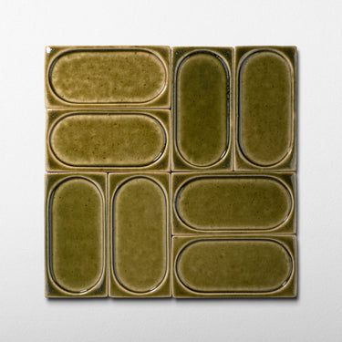 Arco Pesto Paste 3x6 Glossy Stoneware Tile